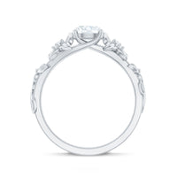 Certified 1 Ct Lab Grown Diamond Nature Engagement Ring