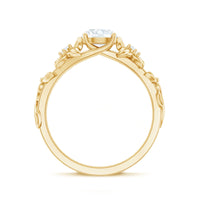 Certified 1 Ct Lab Grown Diamond Nature Engagement Ring