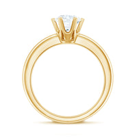 Brilliant Cut Lab Grown Diamond Solitaire Engagement Ring With 6 Prongs