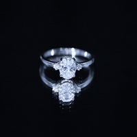 Certified 1 Carat Oval Lab Grown Diamond Engagement Ring for Women