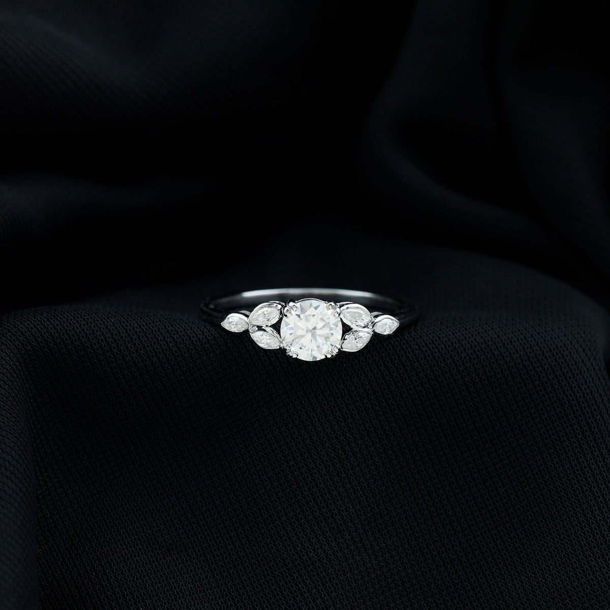 Certified 6 MM Round Diamond Promise Engagement Ring For Her