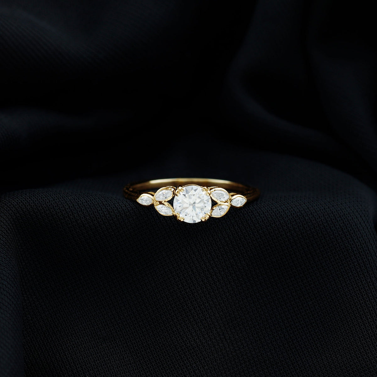 Certified 6 MM Round Diamond Promise Engagement Ring For Her