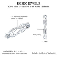 Lab Grown Diamond Braided Wedding Ring For Women