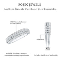 Half Eternity Lab Grown Diamond Wedding Band