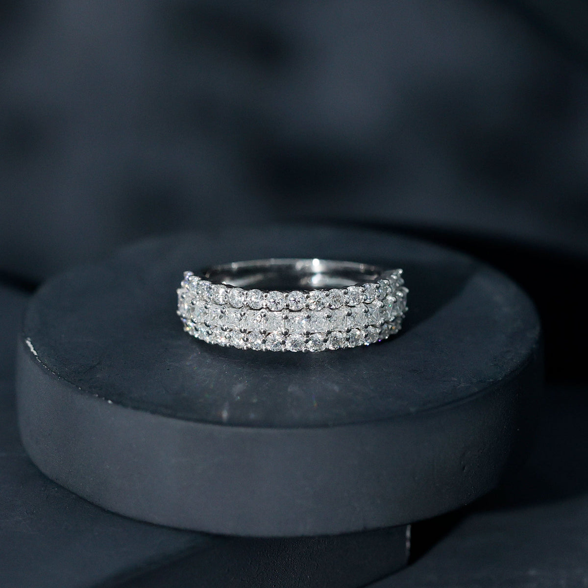 Half Eternity Lab Grown Diamond Wedding Band