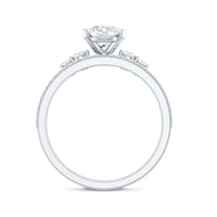 Certified Lab Grown Diamond 6X8 MM Teardrop Bridal Ring Set