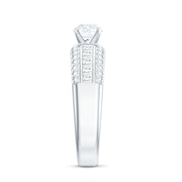 Rosec Jewels 0.5 Carat Cubic Zirconia statement engagement ring with sparkling central stone and elegant band.