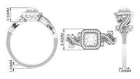 0.75 CT Zircon Engagement Ring