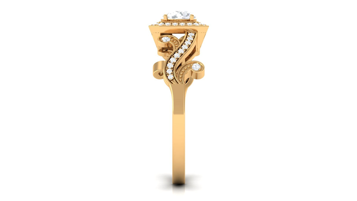 0.75 CT Zircon Engagement Ring