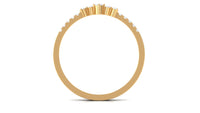 Certified Natural Diamond Half Eternity Stackable Ring