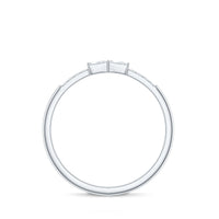 Baguette Diamond Stackable Ring in East West Style