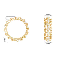 Certified Moissanite eternity wedding band for women featuring sparkling stones set in a continuous circle, crafted by Rosec Jewels.