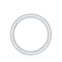Certified Moissanite Eternity Ring in Channel Setting