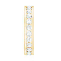 Certified Moissanite Eternity Ring in Channel Setting