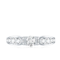 Vintage Style Moissanite Engagement Ring for Women