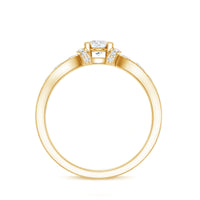 Vintage Style Moissanite Engagement Ring for Women