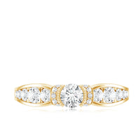 Vintage Style Moissanite Engagement Ring for Women