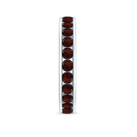 Certified Real Garnet Eternity Ring for Anniversary