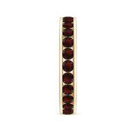 Certified Real Garnet Eternity Ring for Anniversary