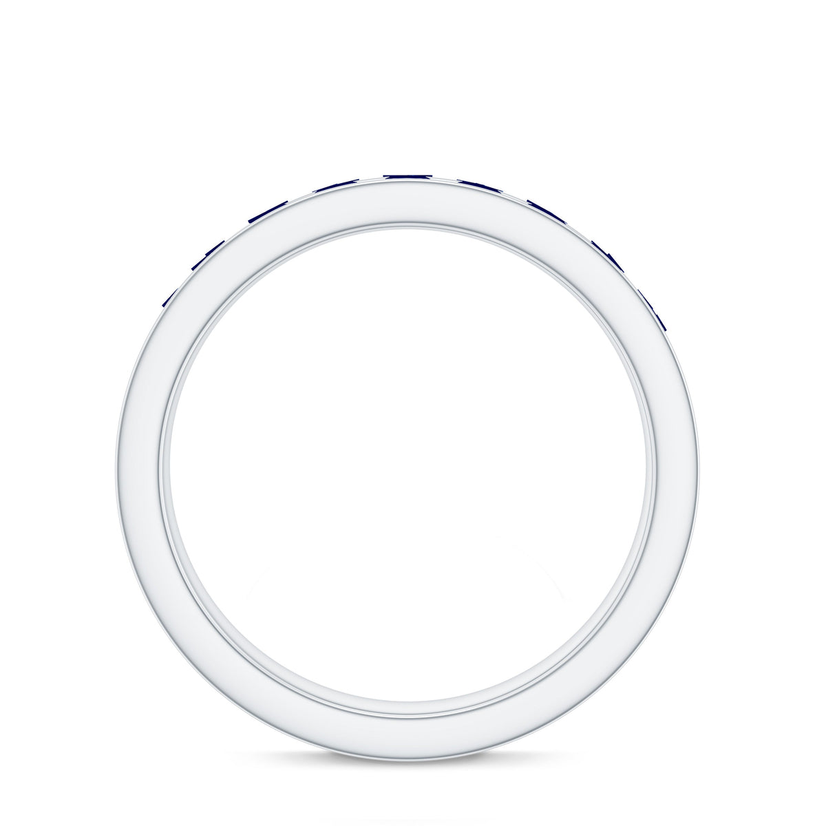 Real Blue Sapphire Full Eternity Ring for Women