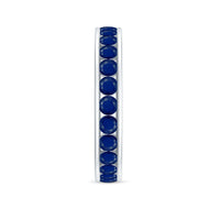 Real Blue Sapphire Full Eternity Ring for Women