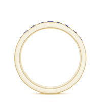 Real Blue Sapphire Full Eternity Ring for Women