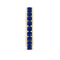 Real Blue Sapphire Full Eternity Ring for Women