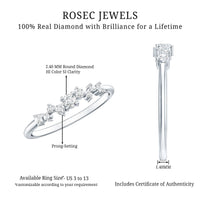 Brilliant Cut Diamond Wedding Band for Women