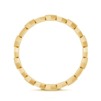 Certified Diamond Geometric Band Ring