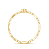 Natural Diamond Dainty Promise Ring in Bezel Setting