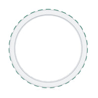 Channel Set Emerald Full Eternity Band Ring for Women