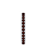 Certified Natural Garnet Eternity Ring in Channel Setting