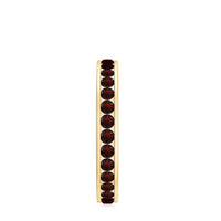 Certified Natural Garnet Eternity Ring in Channel Setting