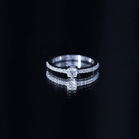 Round Diamond Solitaire Ring with Side Stones