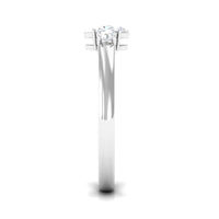 Certified 3 Stone Moissanite Promise Ring for Her