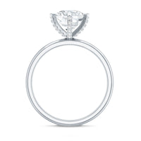8 MM Round Brilliant Cut Lab Grown Diamond Engagement Ring