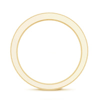 Channel Set Moissanite Half Eternity Band Ring