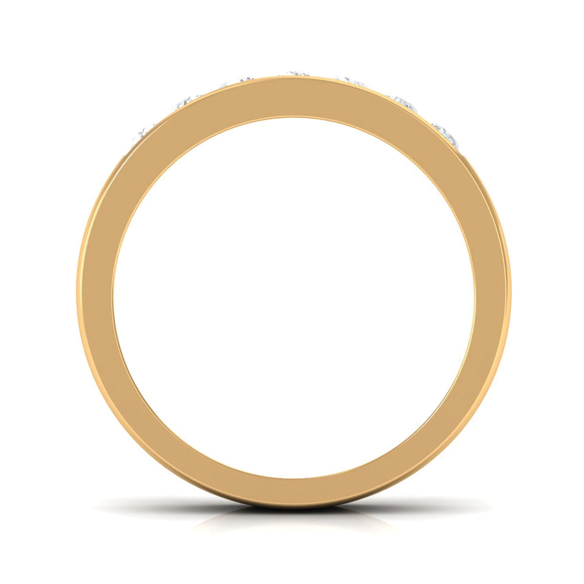 Diamond Seven Stone Band Ring in Channel Setting