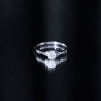 Solitaire Moissanite Celtic Knot Ring for Women