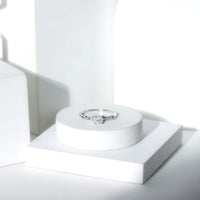 Solitaire Moissanite Celtic Knot Ring for Women