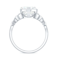 Heart Shaped Moissanite Celtic Engagement Ring