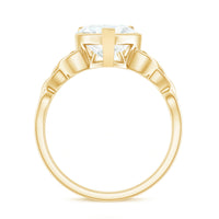 Heart Shaped Moissanite Celtic Engagement Ring