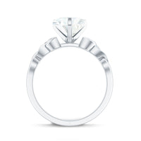 2 CT Heart Shaped Moissanite Celtic Knot Engagement Ring