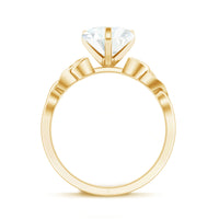 2 CT Heart Shaped Moissanite Celtic Knot Engagement Ring
