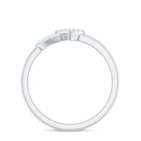 Natural Diamond Double Heart Ring for Promise