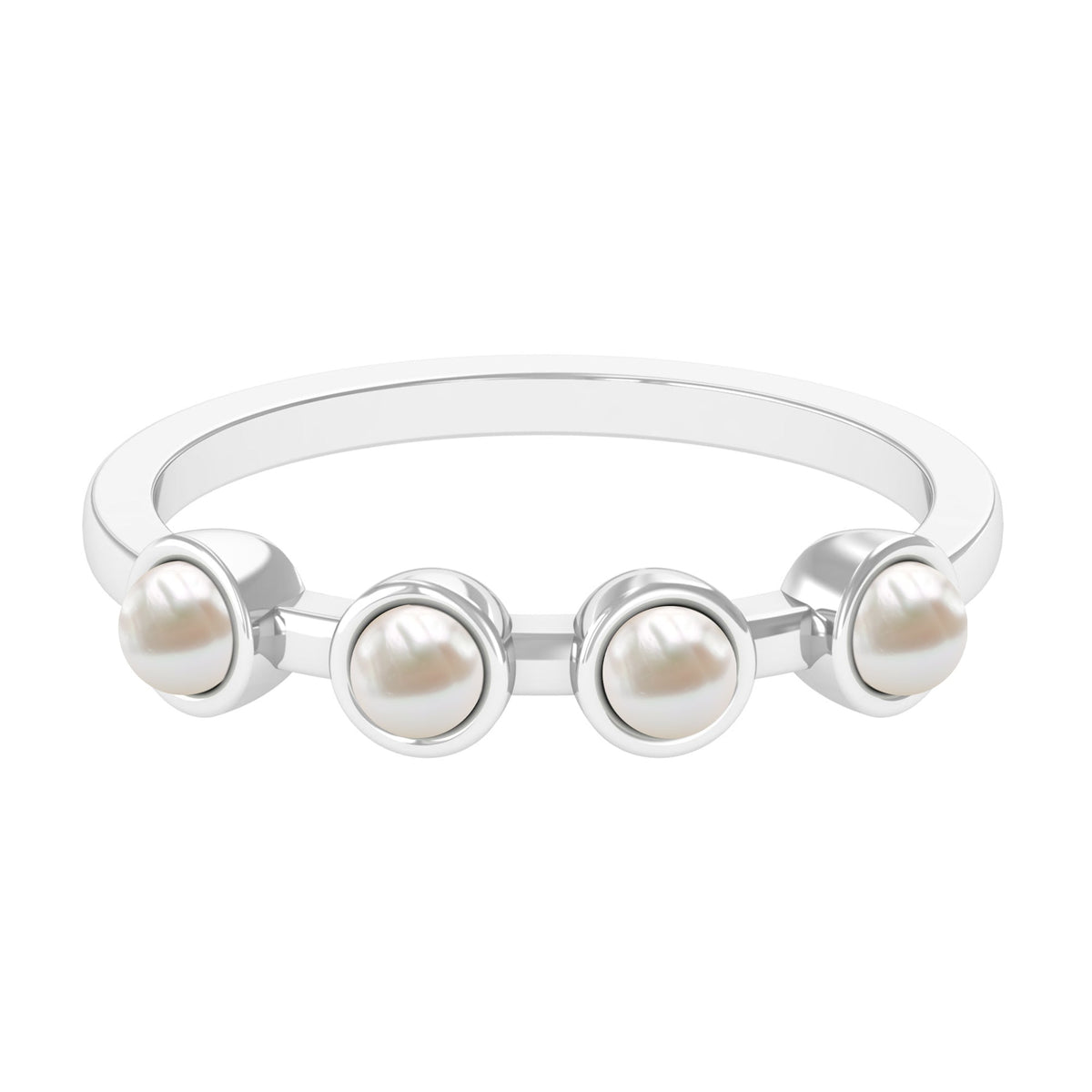 Cultured Freshwater Pearl Promise Ring for Women