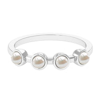 Cultured Freshwater Pearl Promise Ring for Women