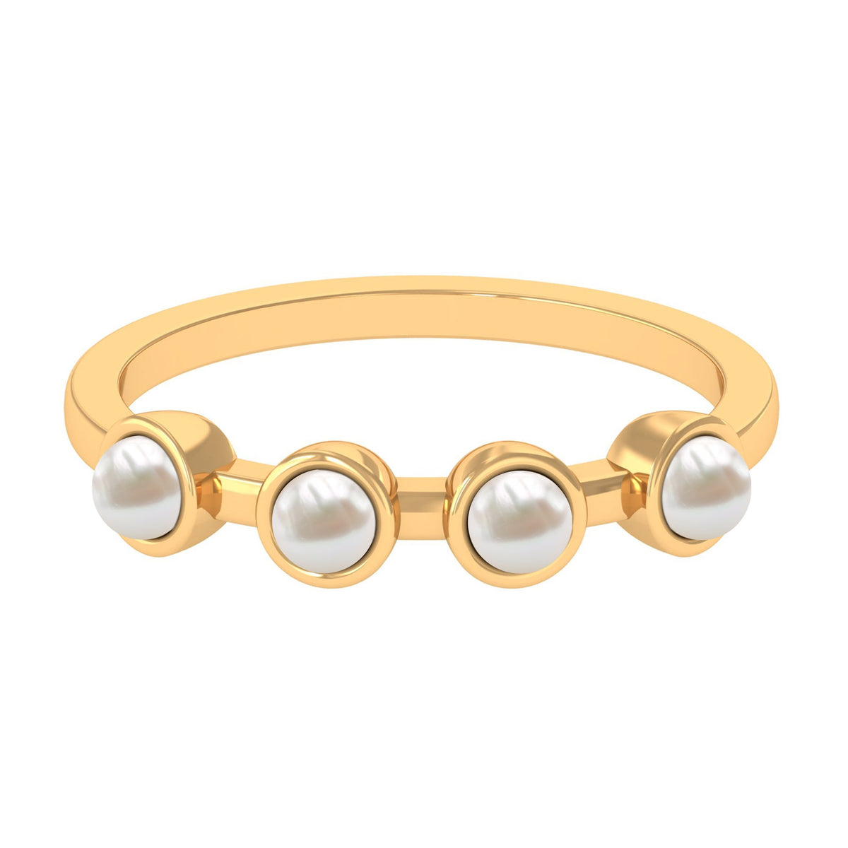Cultured Freshwater Pearl Promise Ring for Women