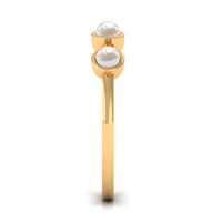 Cultured Freshwater Pearl Promise Ring for Women