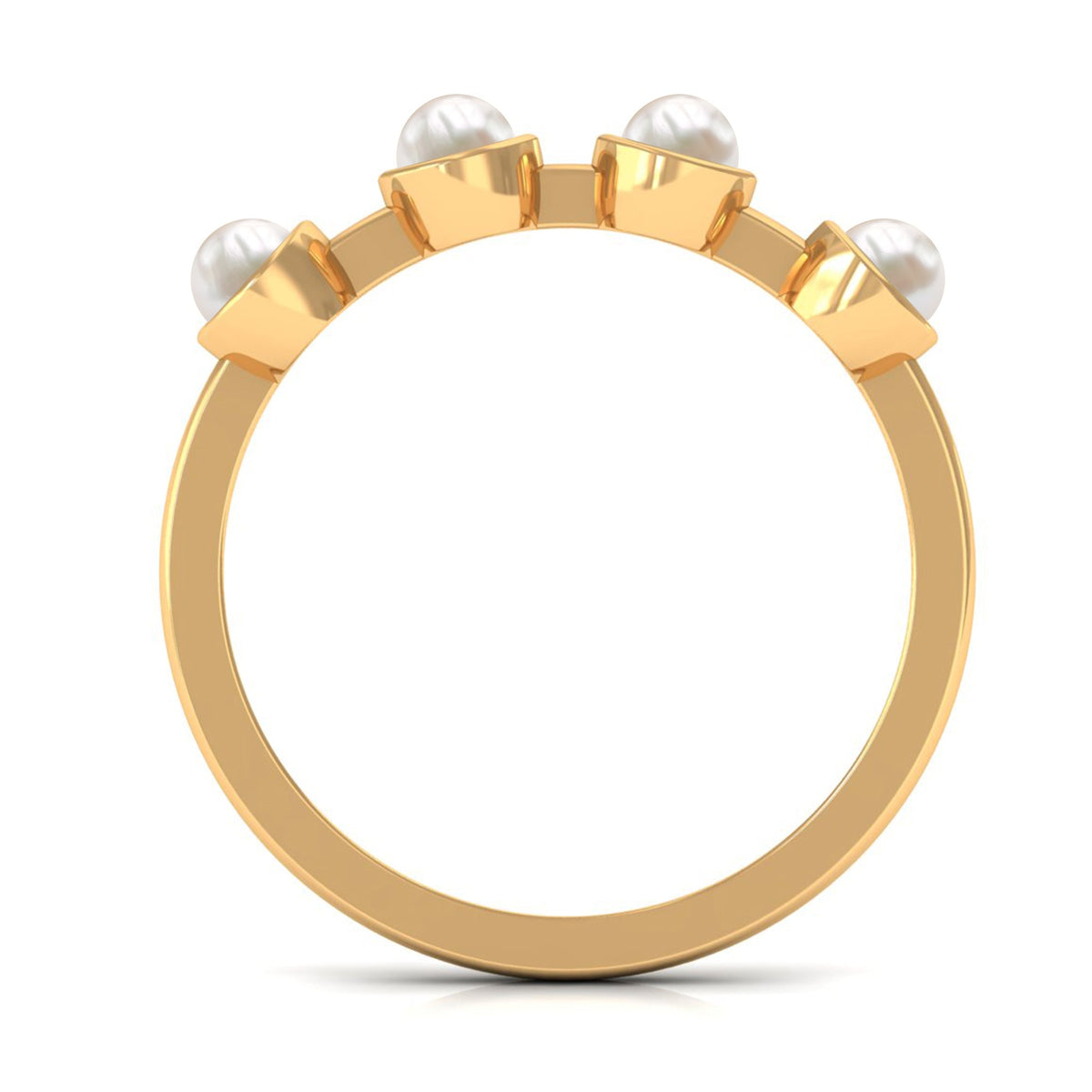 Cultured Freshwater Pearl Promise Ring for Women